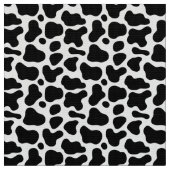 Modernes Schwarz-Weiß-Kuhmuster zum Nähen Stoff (Nahaufnahme)