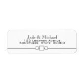 Modernes Schwarz-Weiß-Minimalistisch (Vorne)