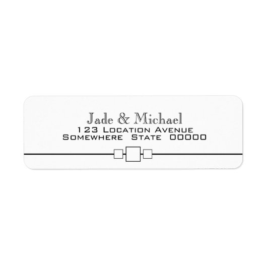 Modernes Schwarz-Weiß-Minimalistisch (Vorne)