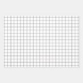 Modernes Schwarz-Weiß-Minimalistisches Muster Geschenkpapier Set (Vorderseite 2)