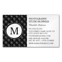 Modernes Schwarz-Weiß-Monogramm-Herz-Muster