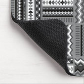 Modernes Schwarz-Weiß Mousepad (Ecke)