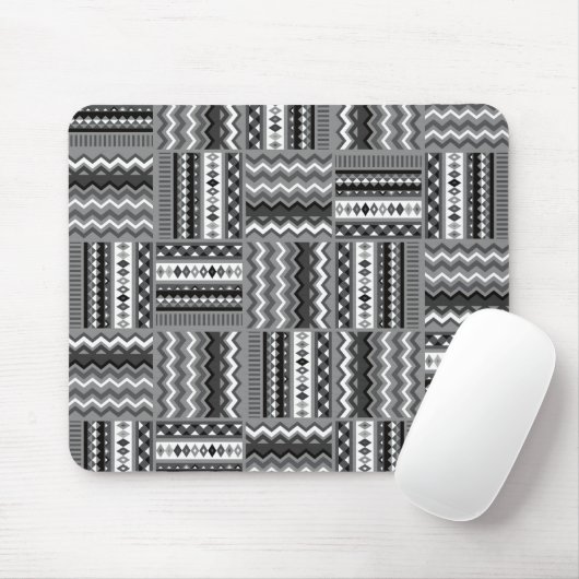 Modernes Schwarz-Weiß Mousepad (Mit Mouse)