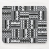Modernes Schwarz-Weiß Mousepad (Vorne)