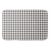 Modernes Schwarz-Weiß-Muster Badematte (Vorderseite)