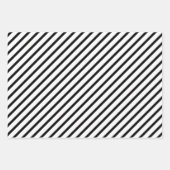 Modernes Schwarz-Weiß-Muster Geschenkpapier Set (Vorderseite 2)