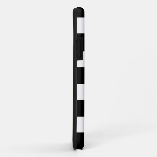 Modernes Schwarz-Weiß-Muster nach Maß Case-Mate iPhone Hülle (Hinten/Rechts)