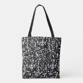 Modernes Schwarz-Weiß-Muster Tasche (Rückseite)