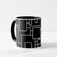 Modernes Schwarz-Weiß-Muster