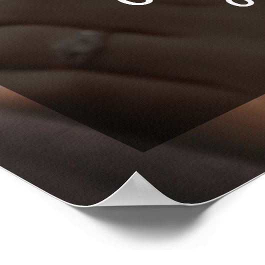 Modernes Schwarz-Weiß-Overlay | Hochzeit von Fotos Poster (Ecke)