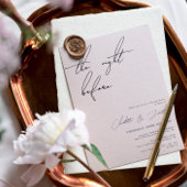 Modernes Schwarz-Weiß-Probe-Dinner Einladung