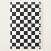 Modernes Schwarz-Weiß-Prüfmuster Planer (Rückseite)