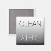 Modernes Schwarz/Weiß sauberes Geschirrspüler Magn Magnet (Vorderseite/Rückseite)