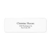 Modernes Schwarz-Weiß-Schlichtes Elegantes (Vorne)