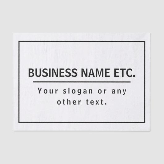 Modernes Schwarz/Weiß Seidenpapier (Vorderseite)