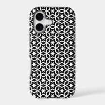 Modernes Schwarz-Weiß-Star-Muster - Case-Mate-iPho