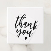 Modernes Schwarz-Weiß-Unternehmen Vielen Dank Tag Geschenkanhänger (Beispiel)