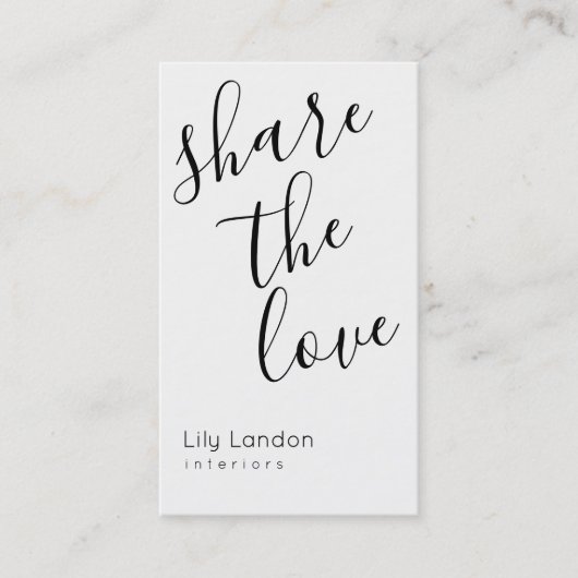 Modernes Schwarz-Weiß-Verfahren Empfehlungskarte (Vorderseite)