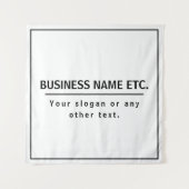 Modernes Schwarz/Weiß Wandteppich (Vorderseite)