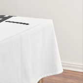 Modernes Schwarz-Weiß-Weihnachtsbaummuster Tischdecke (Beispiel)