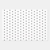 Modernes Schwarz-Weiß-Weihnachtsgeschenkpapier Geschenkpapier Set (Vorderseite 3)