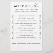 Modernes Schwarz & Weiß würde sie eher spielen Flyer (Vorne)