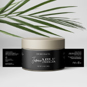 Modernes Schwarz-weißes Bath Body Jar Wrapper Labe Wasserflaschenetikett