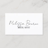 Modernes Schwarz-weißes, Berufliches Foto, QR-Code Visitenkarte (Vorderseite)