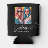 Modernes Schwarz-weißes Bestie Foto Personalisiert Dosenkühler (Vorderseite)