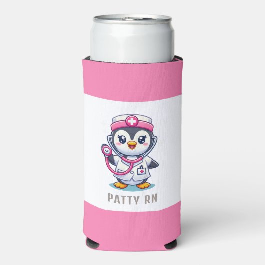 Modernes Schwarz-weißes Bestie Foto Personalisiert Selters Dosenkühler (Seltzer Vorderseite)