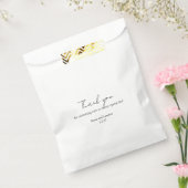 Modernes Schwarz-weißes Brautparty begünstigen Tas Geschenktütchen (Versiegelt)