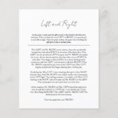 Modernes Schwarz-weißes Brautparty Verlassen Recht Flyer (Vorne)