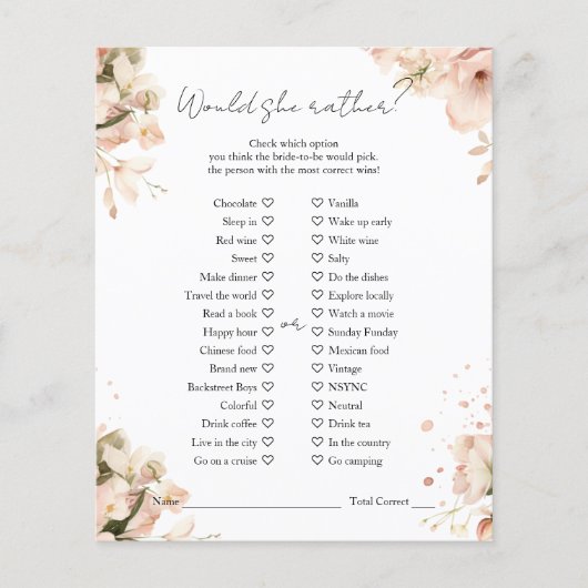 Modernes Schwarz-weißes Brautparty würde sie eher Flyer (Vorne)