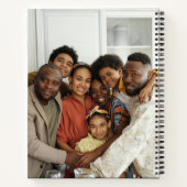 Modernes Schwarz-weißes Farbblock Dankbares Foto Notizblock (Rückseite)