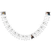 Modernes Schwarz-weißes Foto Abschluss Banner (Alle)