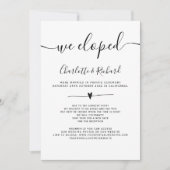 Modernes Schwarz-weißes Foto Ankündigung (Vorderseite)