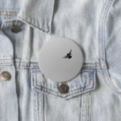 Modernes, Schwarz-weißes Foto für Vogeltauben Button (Beispiel)