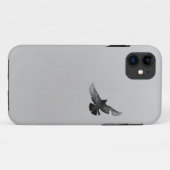 Modernes, Schwarz-weißes Foto für Vogeltauben Case-Mate iPhone Hülle (Rückseite (Horizontal))