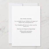 Modernes Schwarz-weißes Gold 2025 Abschluss Foto Dankeskarte (Rückseite)