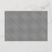 Modernes Schwarz-weißes Hochzeitsgedicht Begleitkarte (Rückseite)