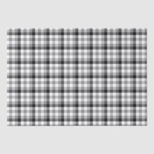 Modernes Schwarz-weißes kariertes Gingham-Grafikmu Seidenpapier