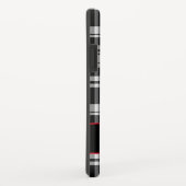 Modernes Schwarz-weißes Kariertes Muster Case-Mate iPhone Hülle (Hinten/Rechts)