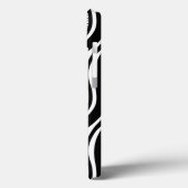 Modernes Schwarz-weißes Klavier Wavy Case-Mate iPhone Hülle (Rückseite / Links)
