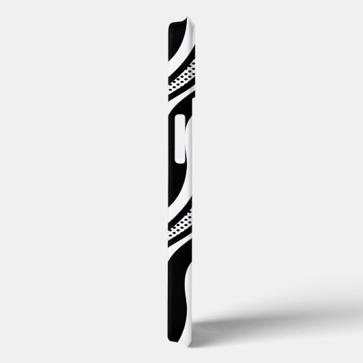 Modernes Schwarz-weißes Klavier Wavy Case-Mate iPhone Hülle (Rückseite / Rechts)