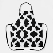 Modernes, schwarz-weißes Kokospalmendesign Schürze (Vorderseite)