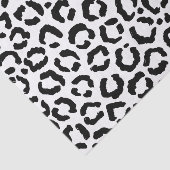 Modernes Schwarz-weißes Leopard-Muster für Tierdru Seidenpapier (Ausschnitt)