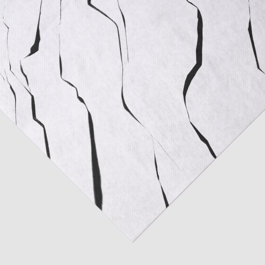 Modernes Schwarz-weißes Marmormuster Seidenpapier (Ausschnitt)