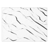 Modernes Schwarz-weißes Marmormuster Tischdecke (Vorderseite (Horizontal))