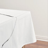 Modernes Schwarz-weißes Marmormuster Tischdecke (Beispiel)