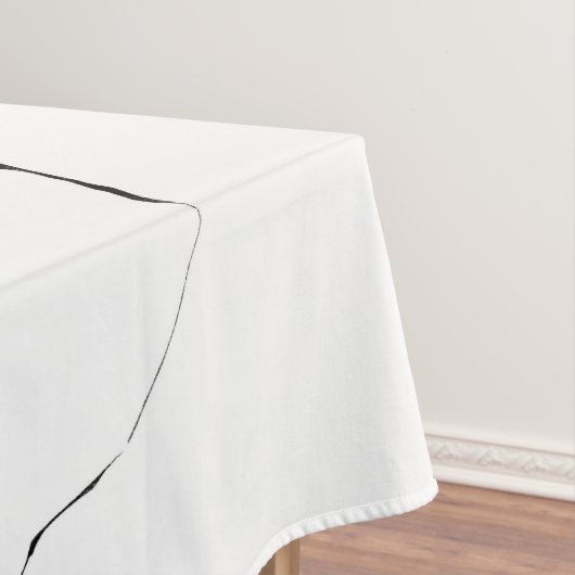 Modernes Schwarz-weißes Marmormuster Tischdecke (Beispiel)